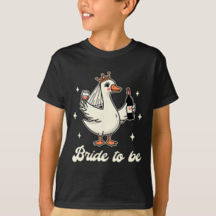 Brud Baby Bröllopsdusch Bröllop Dumma Gås Brud T Shirt