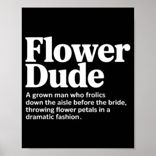 Brud Blomma Kille Definition Poster
