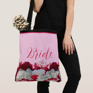 Brud Blommig Peonies flervarvstryck Väska