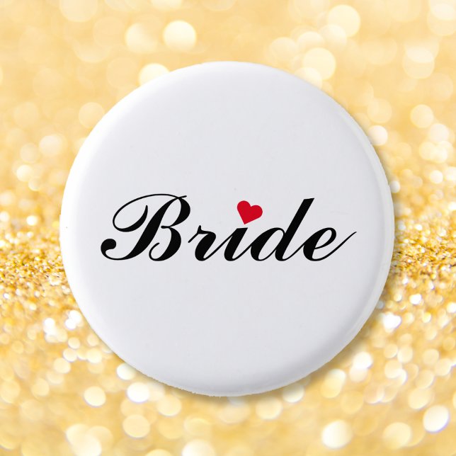Brud Bröllop Bröllopsfest Syster Brudfest Nål Knap (Bride Wedding Bridal Bachelorette Party Pin Button)