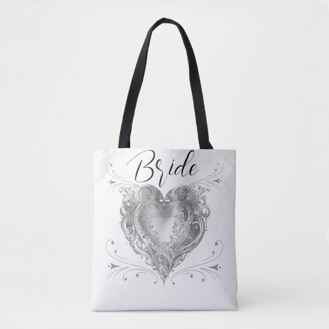 Brud Bröllop Custom  Tygkasse (Framsida)