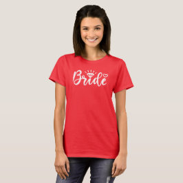 Brud Bröllop fest Hustru att bli Bröllop brudkväll T Shirt
