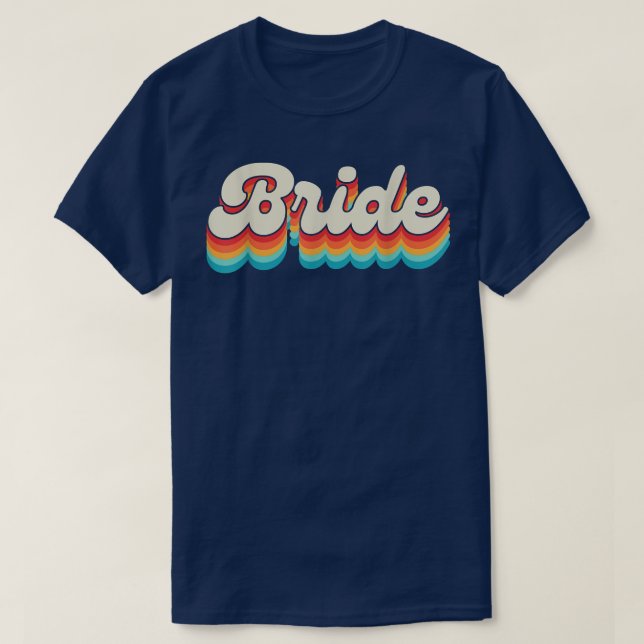 Brud Bröllop Möhippa Hen Night Brudtjänare T Shirt (Design framsida)