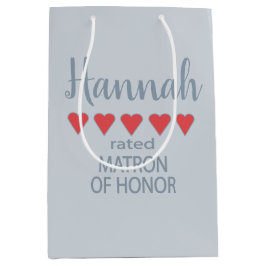 Brud & bröllopskompani 5-hjärtad Matron of Honor