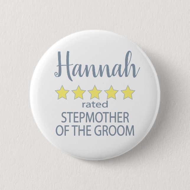 Brud & Bröllopsparty 5 stjärnor Styvmor till Brudg Knapp (Framsida)