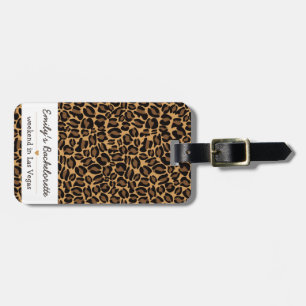 Brud Brud Chic Trendig Leopardtryck Bagagebricka