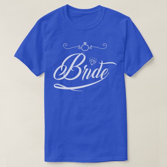 Brud Brudgum Bröllop Möhippa Äktenskap Br T Shirt (Design framsida)