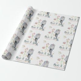 Brud & Brudgum Bröllopsklänning Presentpapper