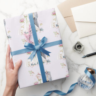 Brud & Brudgum Bröllopsklänning Presentpapper