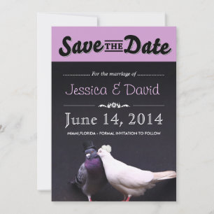 Brud & Brudgum Duvor Save the Date-kunngörelse Spara Datumet
