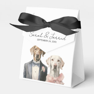 Brud & Brudgum Hund Bröllop Presentaskar