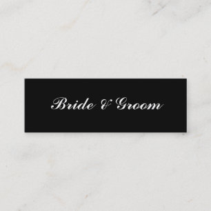 Brud & brudgum mini visitkort