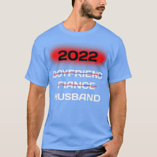 Brud & Brudgum Par Pojkvän Fästman Make Bröllop T Shirt