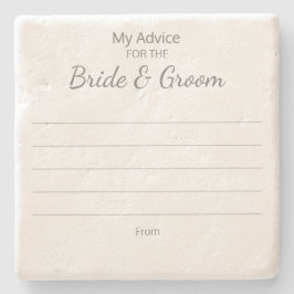 Brud & Brudgum Råd Coasters Stenunderlägg