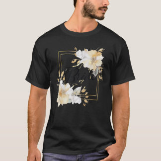 Brud Brudtärna Bröllop Bröllopsfest Blomma T Shirt