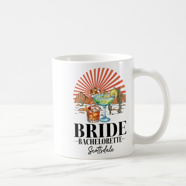 Brud Brudtärna Brudklubb Scottsdale Möhippa Kaffemugg (Höger)