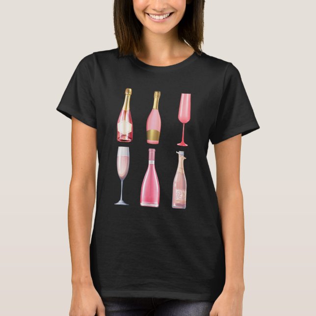 Brud Brudtärna Matchande Bröllopsdusch Brudtärna T Shirt (Framsida)