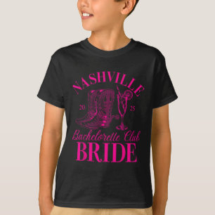 Brud Brudtärna Nashville Sällskap Bröllop Par T Shirt