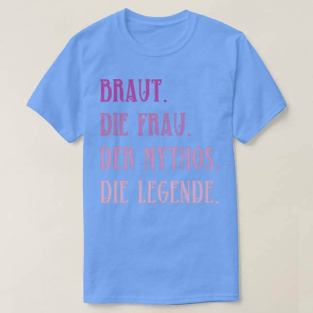 brud brudtjänare brudtjänare ungkarlar kvinnor  t shirt (Design framsida)