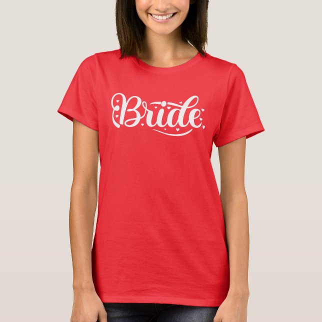 Brud Coola Höna Gör Möhippa design T Shirt (Framsida)