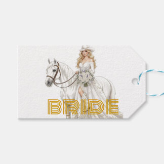 brud cowgirl presentetikett