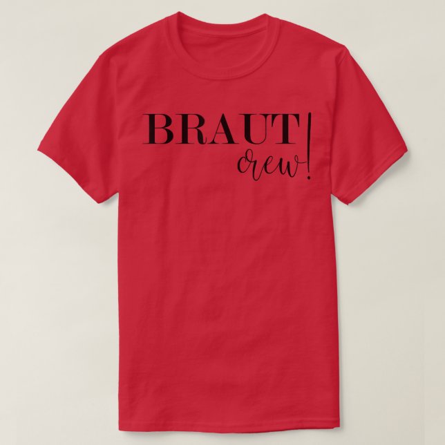 Brud crew  möhippa  elegant och minimal  t shirt (Design framsida)