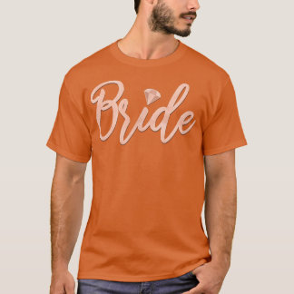 Brud dammig rosa bröllopsdusch möhippa giftas t shirt