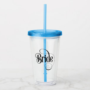 Brud (design 2) Akryl Tumbler Take Away Mugg