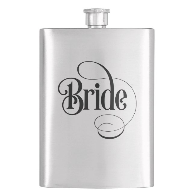 Brud (design 2) Flask Fickplunta (Framsidan)