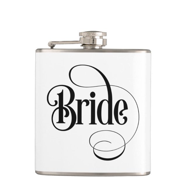 Brud (design 2) Flask Fickplunta (Framsidan)
