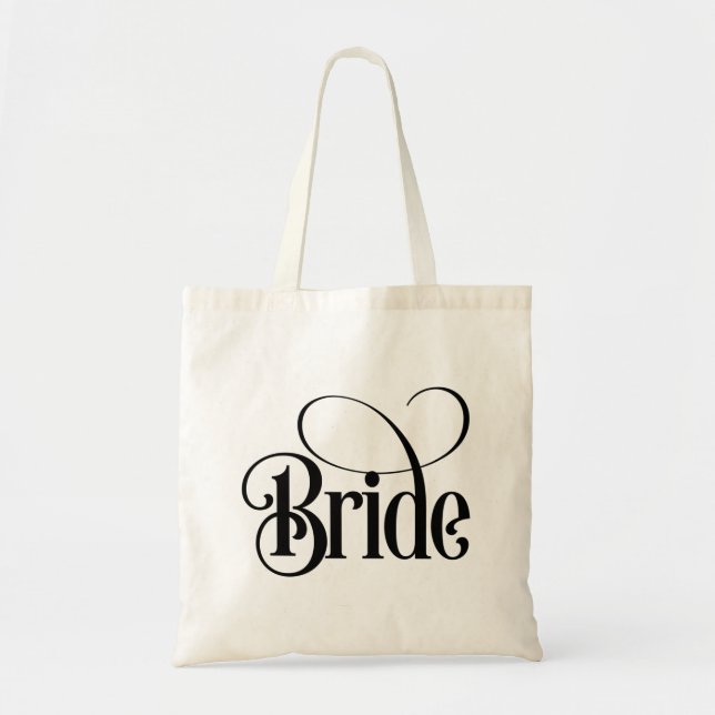 Brud (design 3) Totebag Tygkasse (Framsidan)