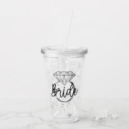 Brud Diamant Förlovningsring Silver Take Away Mugg