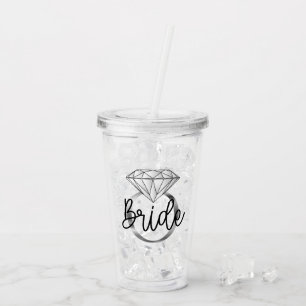 Brud Diamant Förlovningsring Silver Take Away Mugg