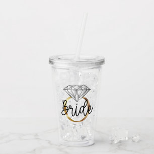 Brud Diamant Guld Förlovningsring Take Away Mugg