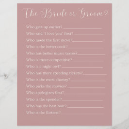 brud eller brudgum parti spel