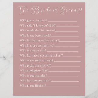 brud eller brudgum parti spel