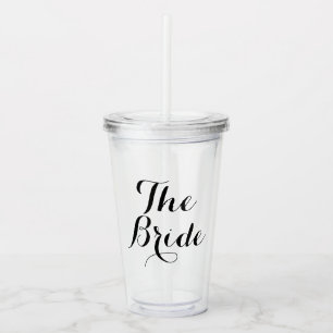 Brud eller brudtjänsteflicka Anpassad kalligrafi Take Away Mugg
