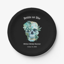 Brud eller dö Halloween bröllopsdusch för bruden