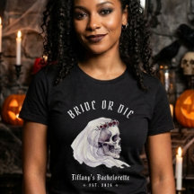 Brud eller dö skelettskalle Halloween möhippa