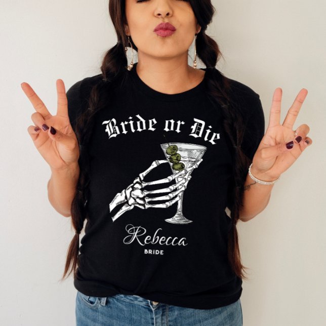 Brud eller dö Til döden skiljer oss Party Möhippa T Shirt (Skapare uppladdad)