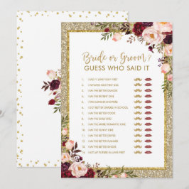 Brud eller för glittermöhippa för brudgum guld- inbjudningar