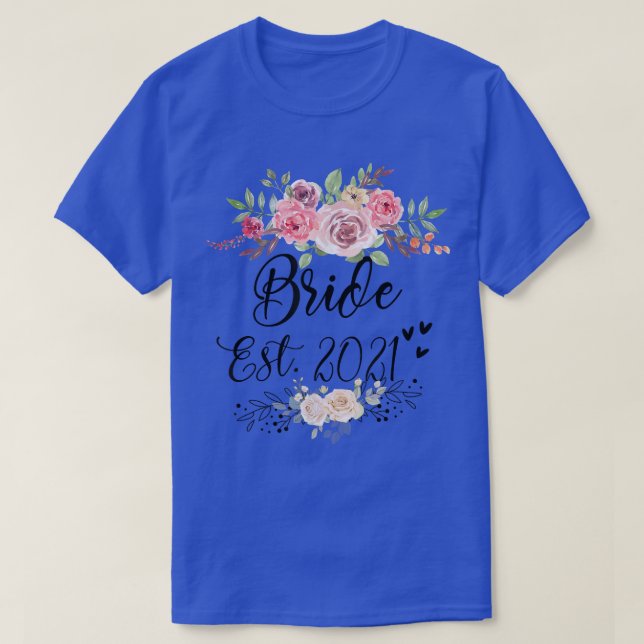 Brud Est 2022 Bröllop Senterparty  T Shirt (Design framsida)