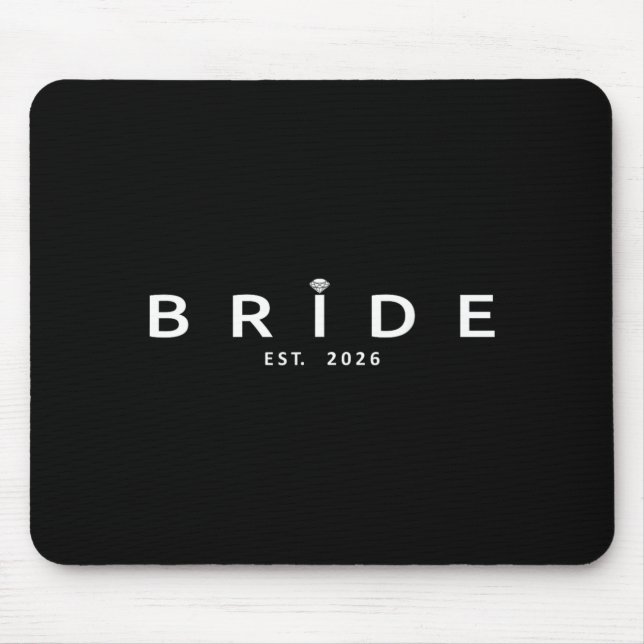 Brud Est 2026 Bröllop Bridal Shower Bachelorette Musmatta (Framsidan)