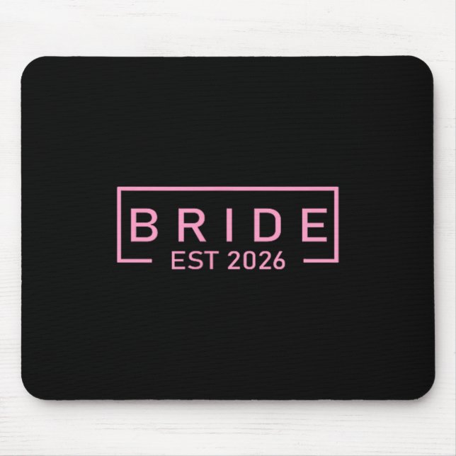 Brud Est 2026 Matchar Förbereder Brud Brudgum Musmatta (Framsidan)