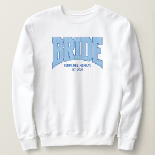 BRUD Falskt glitter universitetsinspirerad bröllop T Shirt