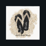 Brud Flip Flop Sandaler Sommar Strand Bröllopsdusc Pappersservett<br><div class="desc">Brud Flip Flop-sandaler Sommar Strand Bröllopsdusch Servetter. Anpassa med valfri text. Matchande artiklar finns tillgängliga i denna kollektion.</div>