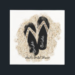 Brud Flip Flop Sandaler Sommar Strand Bröllopsdusc Pappersservett<br><div class="desc">Brud Flip Flop-sandaler Sommar Strand Bröllopsdusch Servetter. Anpassa med valfri text. Matchande artiklar finns tillgängliga i denna kollektion.</div>