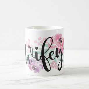 Brud för kopp för Wifey muggbröllop brud- som är