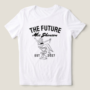 Brud framtida mrs personligt namn Framtid T Shirt
