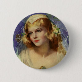 Brud från svunna tider som håller i en Bibel, reli Knapp